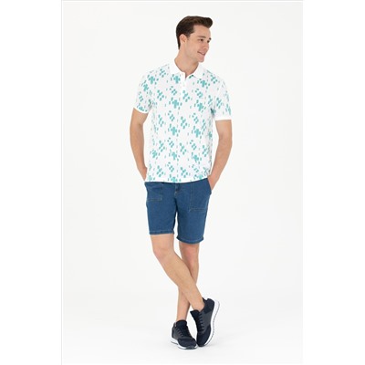 Erkek Mint Polo Yaka Tişört