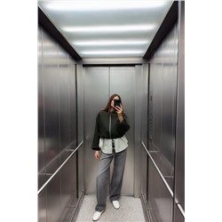 SOFT BOMBER JACKET WITH ELASTIC TRIMS