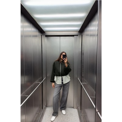 SOFT BOMBER JACKET WITH ELASTIC TRIMS