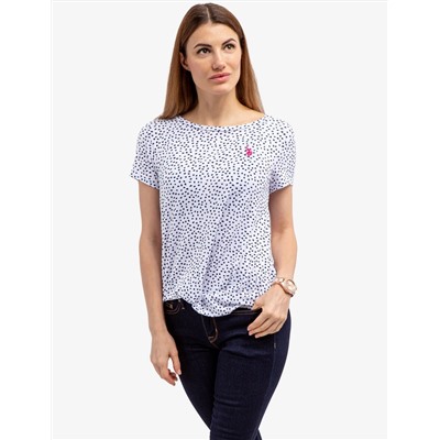 TWIST FRONT CREW NECK T-SHIRT