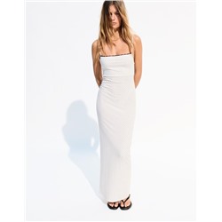 Vestido midi tirantes estampado