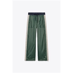 TROUSERS WITH SIDE TAPING