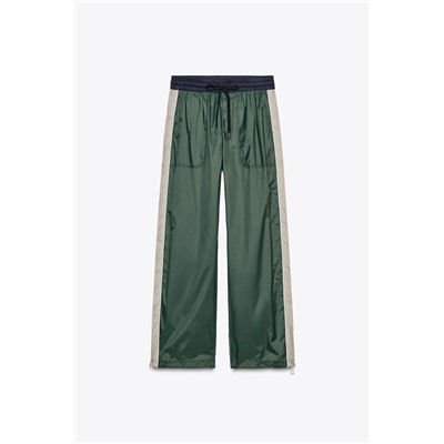 TROUSERS WITH SIDE TAPING