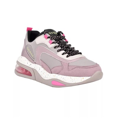 GUESS Women's Fever Lace Up Fashion Sneaker