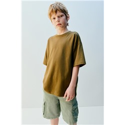 LOOSE-FITTING CARGO BERMUDA SHORTS