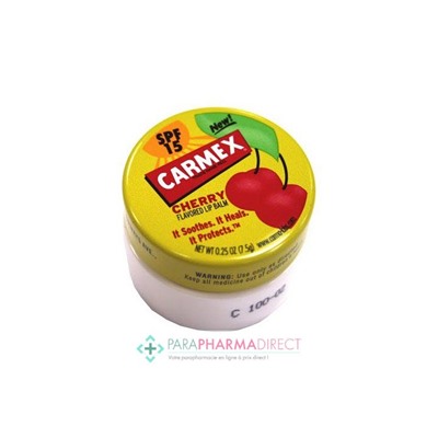 Carmex Baume Hydratant Lèvres Goût Cerise pot 7,5g