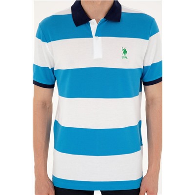 Erkek Regular Fit Polo Yaka Saks Tişört