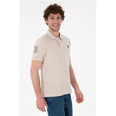 Erkek Slim Fit Polo Yaka Taş Basic Tişört