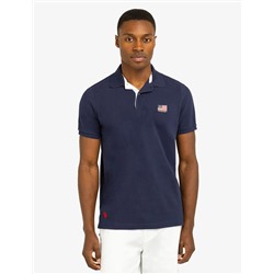 FLAG PIQUE POLO SHIRT WITH UNDER COLLAR DETAIL