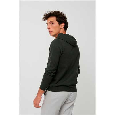 Sudadera de lana y cachemir Caqui
