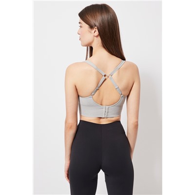 Sujetador deportivo Gris jaspeado