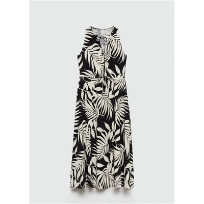 Vestido lazos estampado