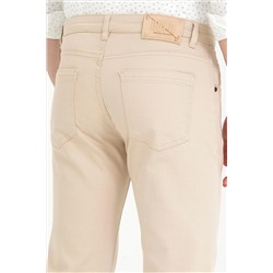 Erkek Bej Jean Pantolon