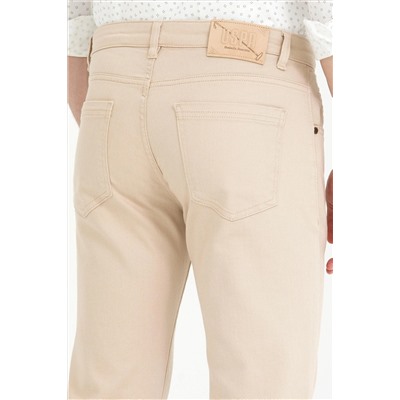 Erkek Bej Jean Pantolon