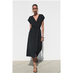 FLOWING DRESS WITH BELT