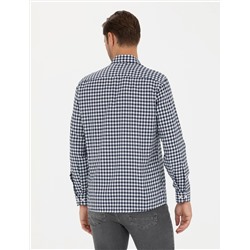 Lacivert Regular Fit Uzun Kollu Gömlek