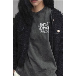 PRINTED FADED T-SHIRT