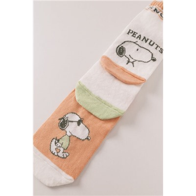 Pack 3 calcetines cortos Snoopy