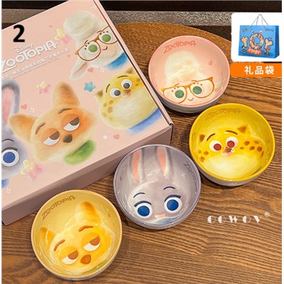 Набор из 4 суповых тарелок(350мл)