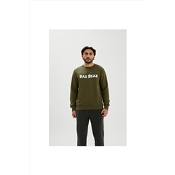 Bad Bear Player Erkek Haki Baskılı Sweatshirt 210212005-NGT