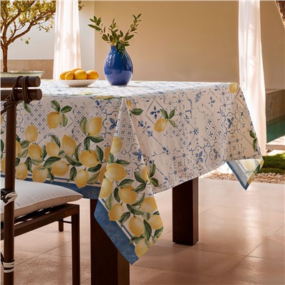 Tischdecke Doris - blau - mehrere Größen verfügbar