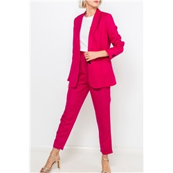 Chaqueta de lino Fucsia