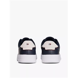 Coated Leather Court Sneaker