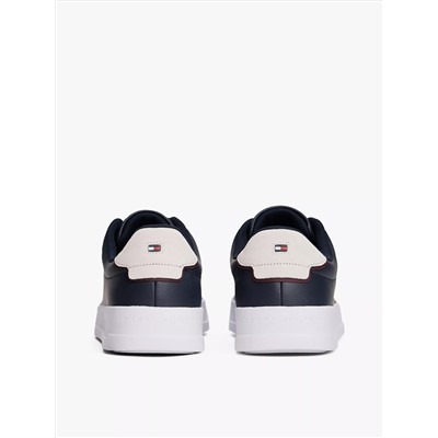 Coated Leather Court Sneaker