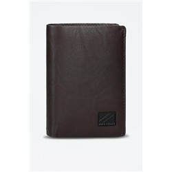 Cartera de piel Chief Marrón oscuro