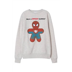 Sudadera Spider-Man Los Vengadores Marvel - Gris claro jaspeado y marrón