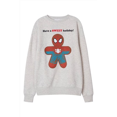 Sudadera Spider-Man Los Vengadores Marvel - Gris claro jaspeado y marrón
