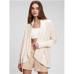 LENZING™ Modal GapFit Wrap-Front Cardigan