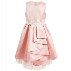 Bonnie Jean Little Girls Metallic High-Low Cascade Dress