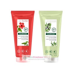 Klorane Cupuaçu Gel Douche Nutritif Fleur d'Hibiscus + Crème Douche Nutritive Lait d'Amandier 2x200mlLot  × 2
