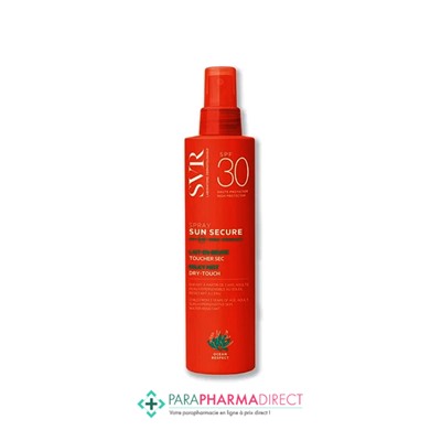 SVR Sun Secure Spray Lait en Brume Toucher Sec SPF30 Haute Protection Solaire 200ml