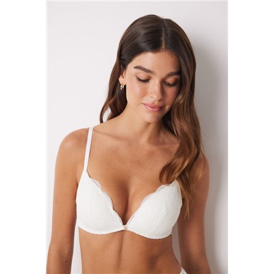 CHARMING Sujetador triangular relleno blanco