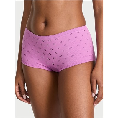 Seamless Eyelet Boyshort Panty
