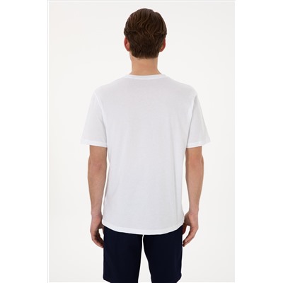 Erkek Regular Fit V Yaka Siyah Basic Tişört