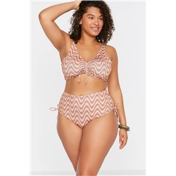 Trendyol Curve Çok Renkli Retro Desenli Alternatif Bağlamalı Bikini Altı TBBSS22BA0332