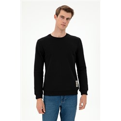 Erkek Siyah Sweatshirt