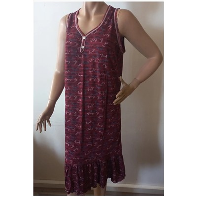 Flamingo Baskılı Gecelik-elbise 815