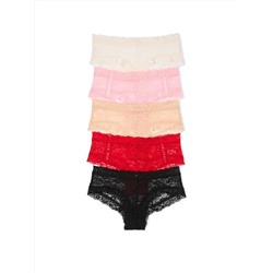 5-Pack Lace Cheeky Panties