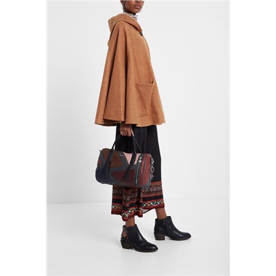 Poncho flor capucha