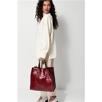 Bolso de piel Rosy Rojo