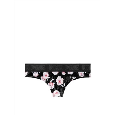 PINK Logo Velvet Thong