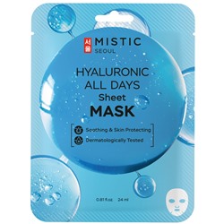 MISTIC HYALURONIC ALL DAYS Sheet mask Тканевая маска для лица с гиалуроновой кислотой 24мл