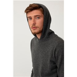 Sudadera de lana y cachemir Gris jaspeado