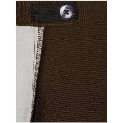Boys Brown Regular Leg School Trousers 2 Pack