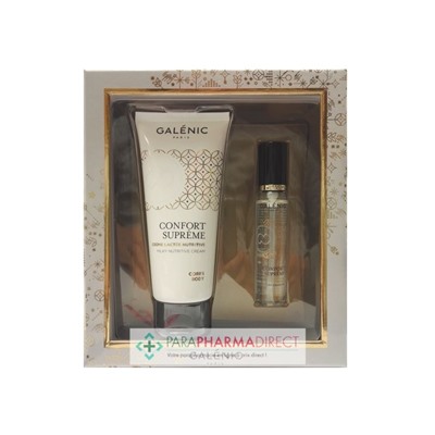 Galénic Coffret Confort Suprême Crème Lactée Nutritive 100ml + Huile Sèche Parfumée 15ml