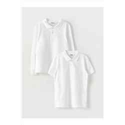 LC Waikiki, Polo Yaka Basic Erkek Çocuk Tişört 2'li